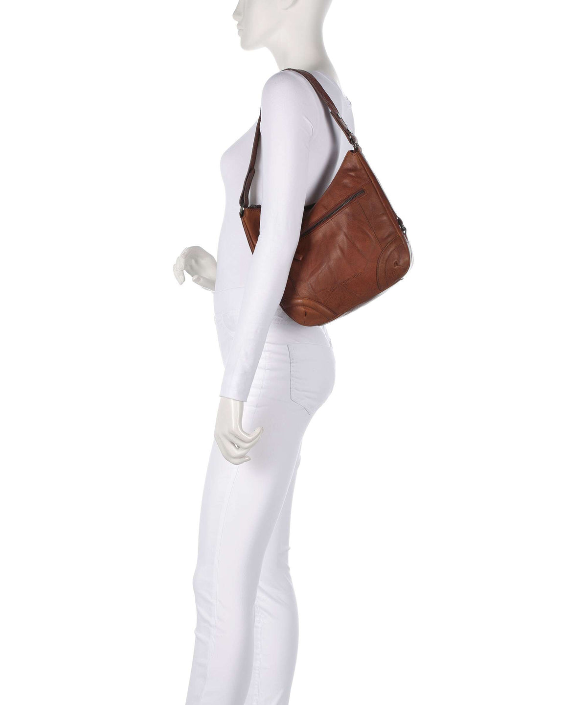 Spikes & Sparrow Bronco Candee Hobo bag brandy