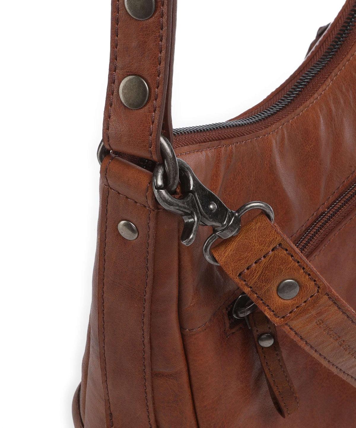 Spikes & Sparrow Bronco Candee Hobo bag brandy