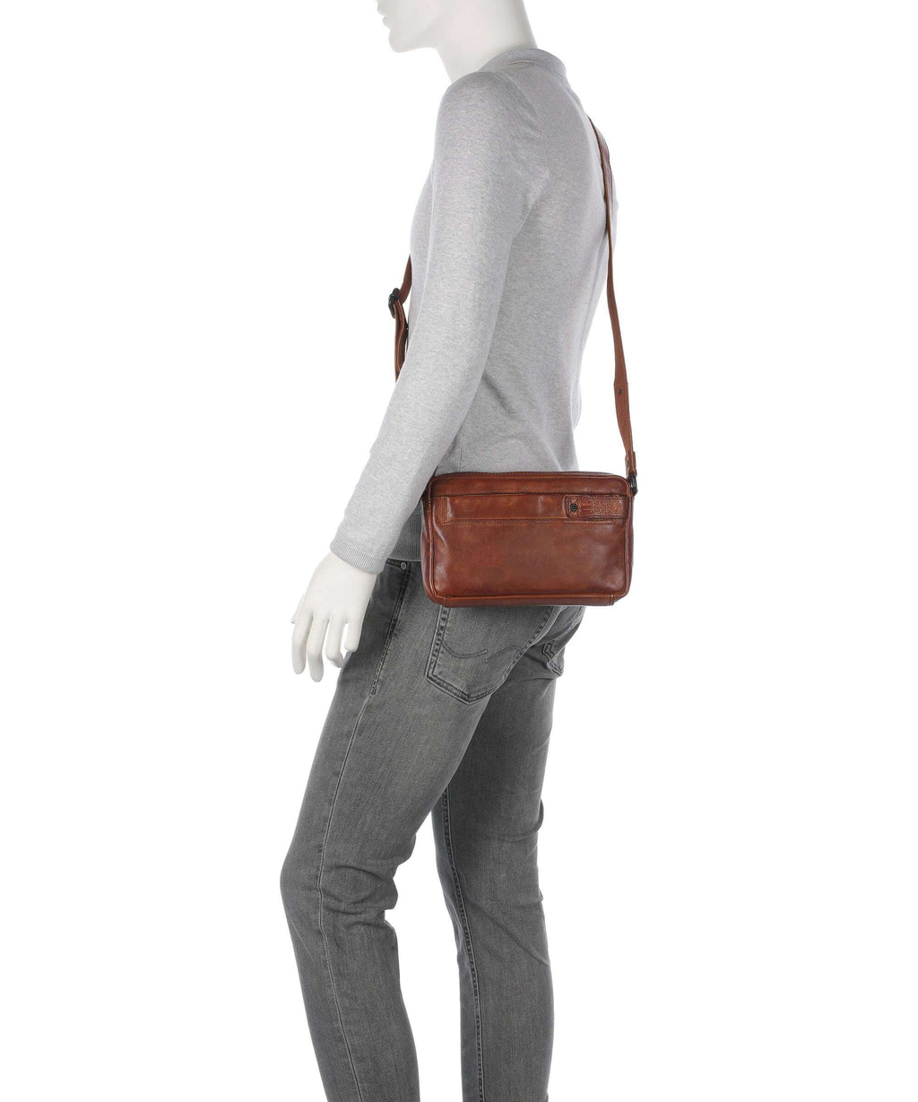Spikes & Sparrow Apache Hubbert Crossbody bag brandy
