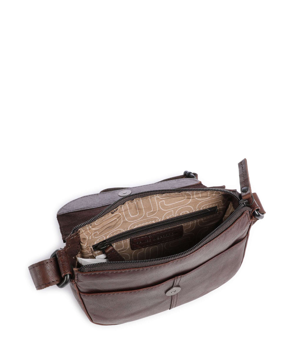 Spikes & Sparrow Bronco Genya Crossbody bag dark brown