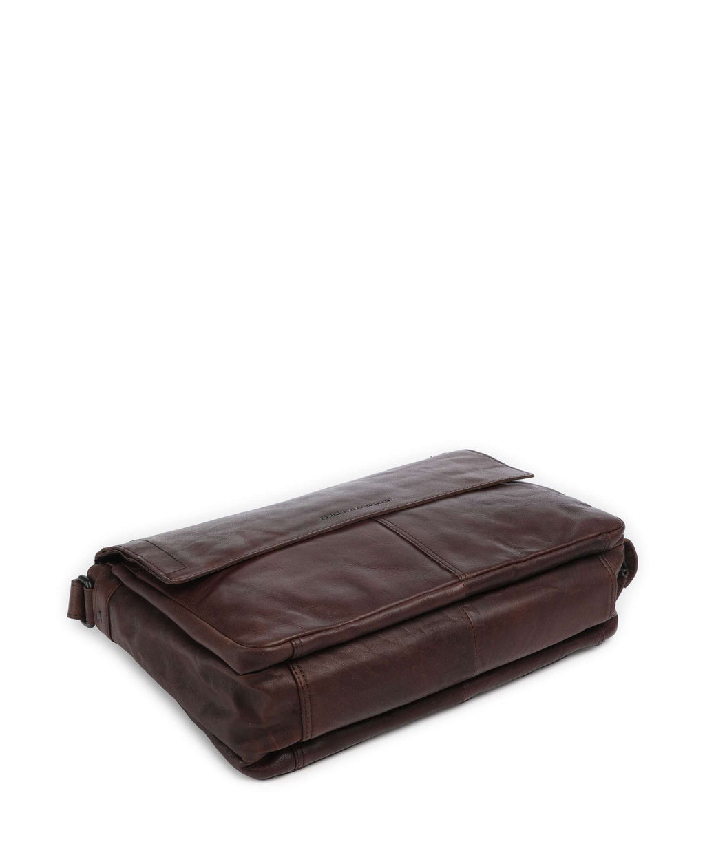 Spikes & Sparrow Bronco Ronn Messenger bag dark brown