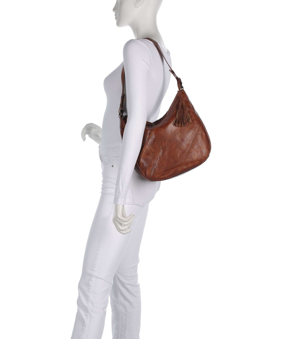 Spikes & Sparrow Apache Natalia Hobo bag brandy