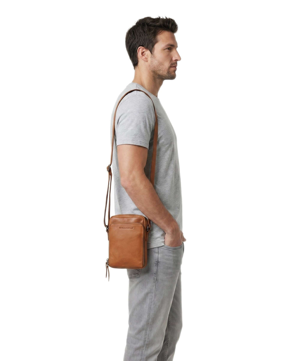 The Chesterfield Brand Hamilton Crossbody bag cognac