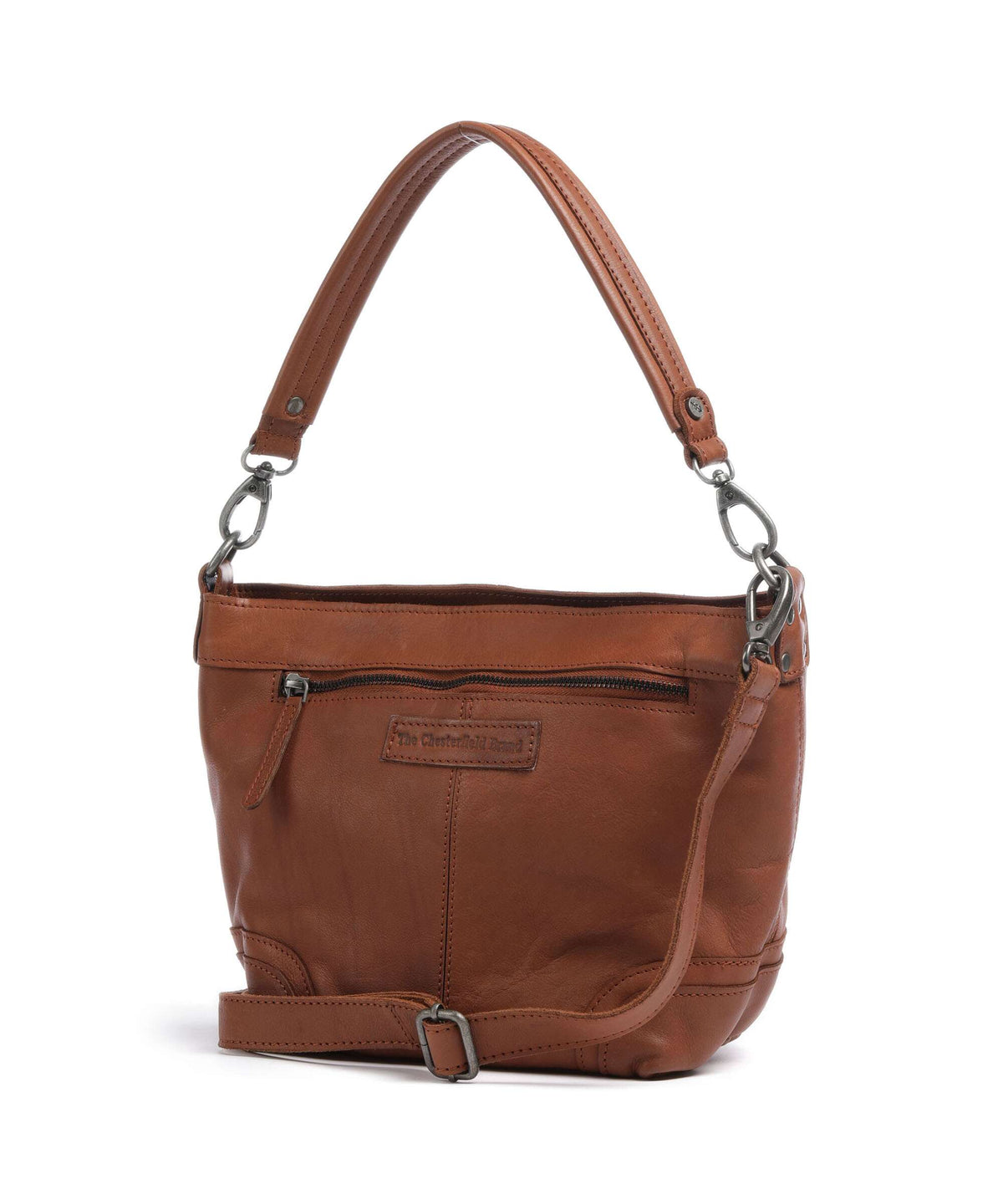 The Chesterfield Brand Washed Waxed Cow Lucy Shoulder bag cognac
