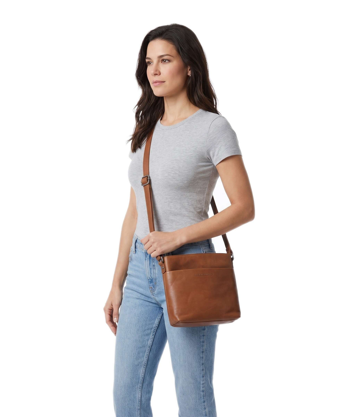 The Chesterfield Brand Wax Pull Up Cow Navene Crossbody bag cognac