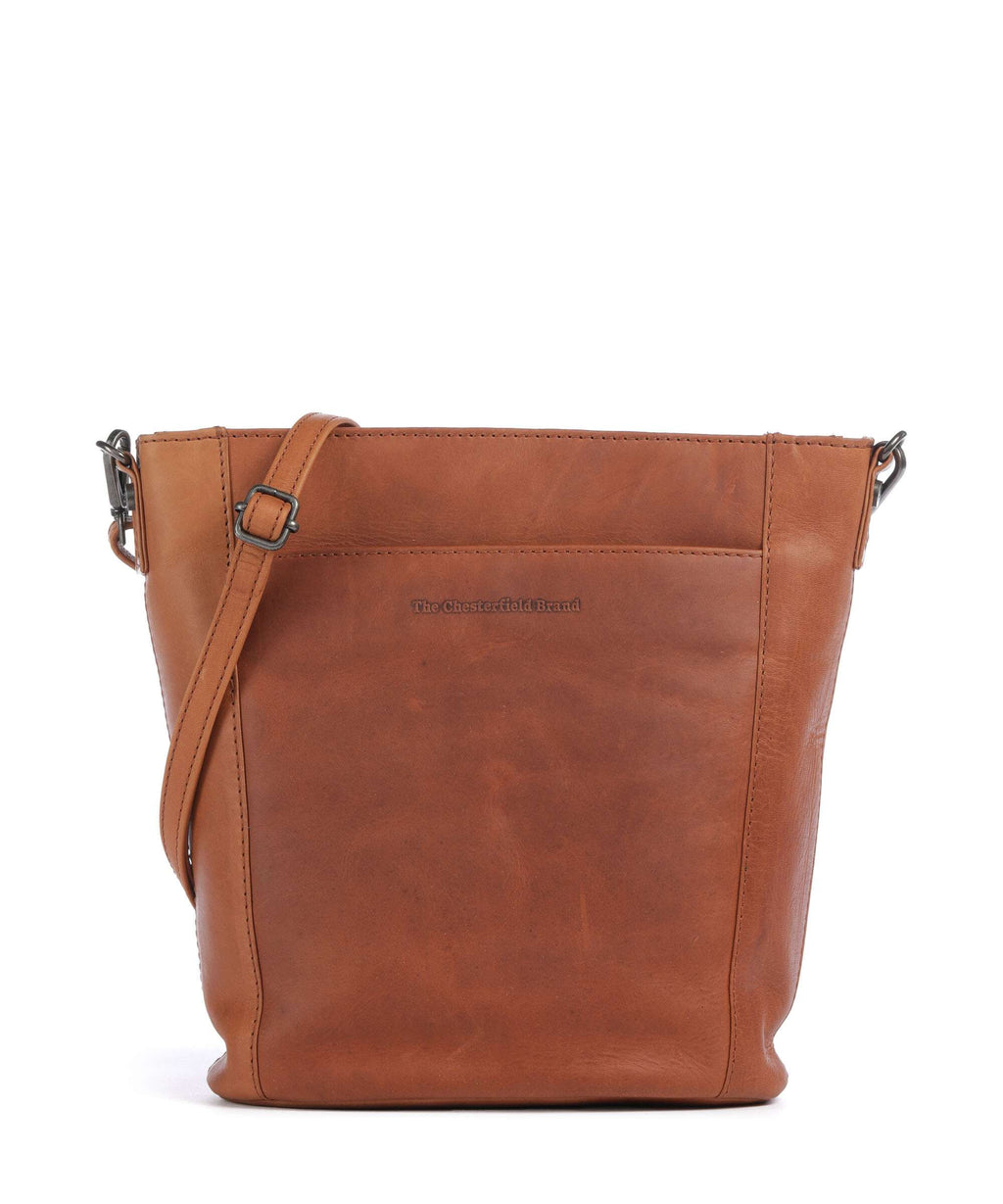 The Chesterfield Brand Wax Pull Up Cow Moore Bucket bag cognac