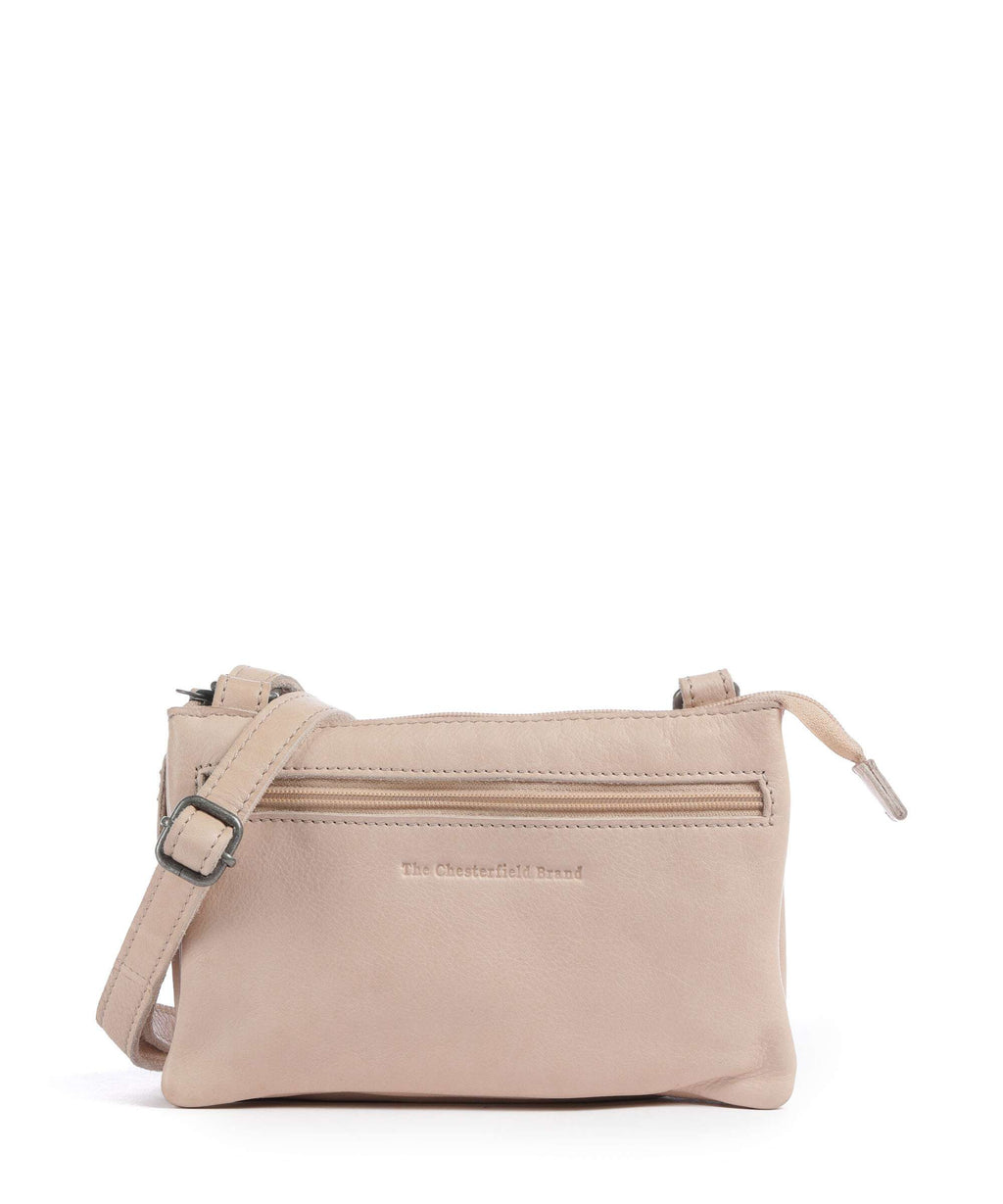 The Chesterfield Brand Washed Waxed Cow Osaka Crossbody bag beige