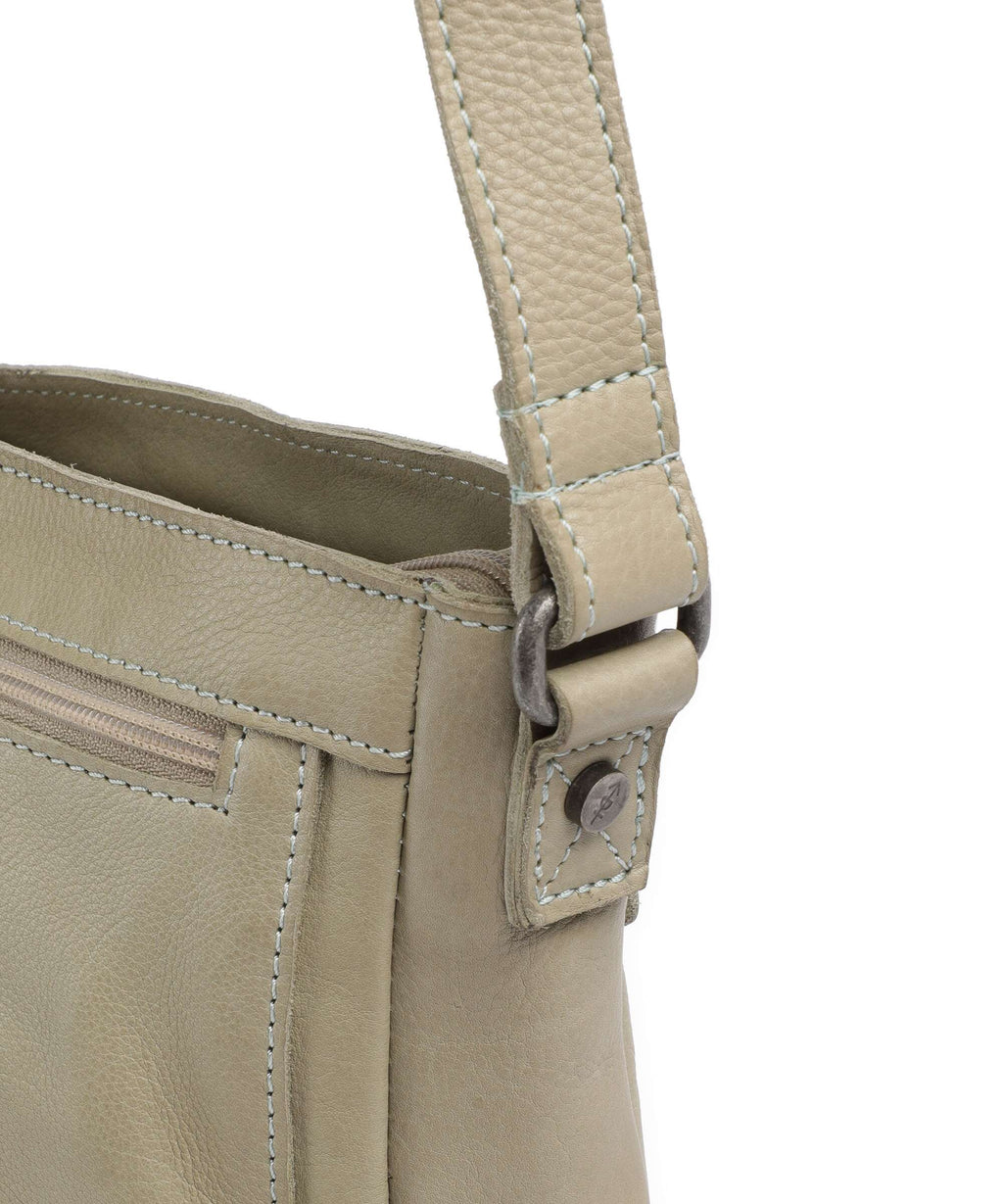 The Chesterfield Brand Washed Waxed Cow Aston Crossbody bag ocean blue