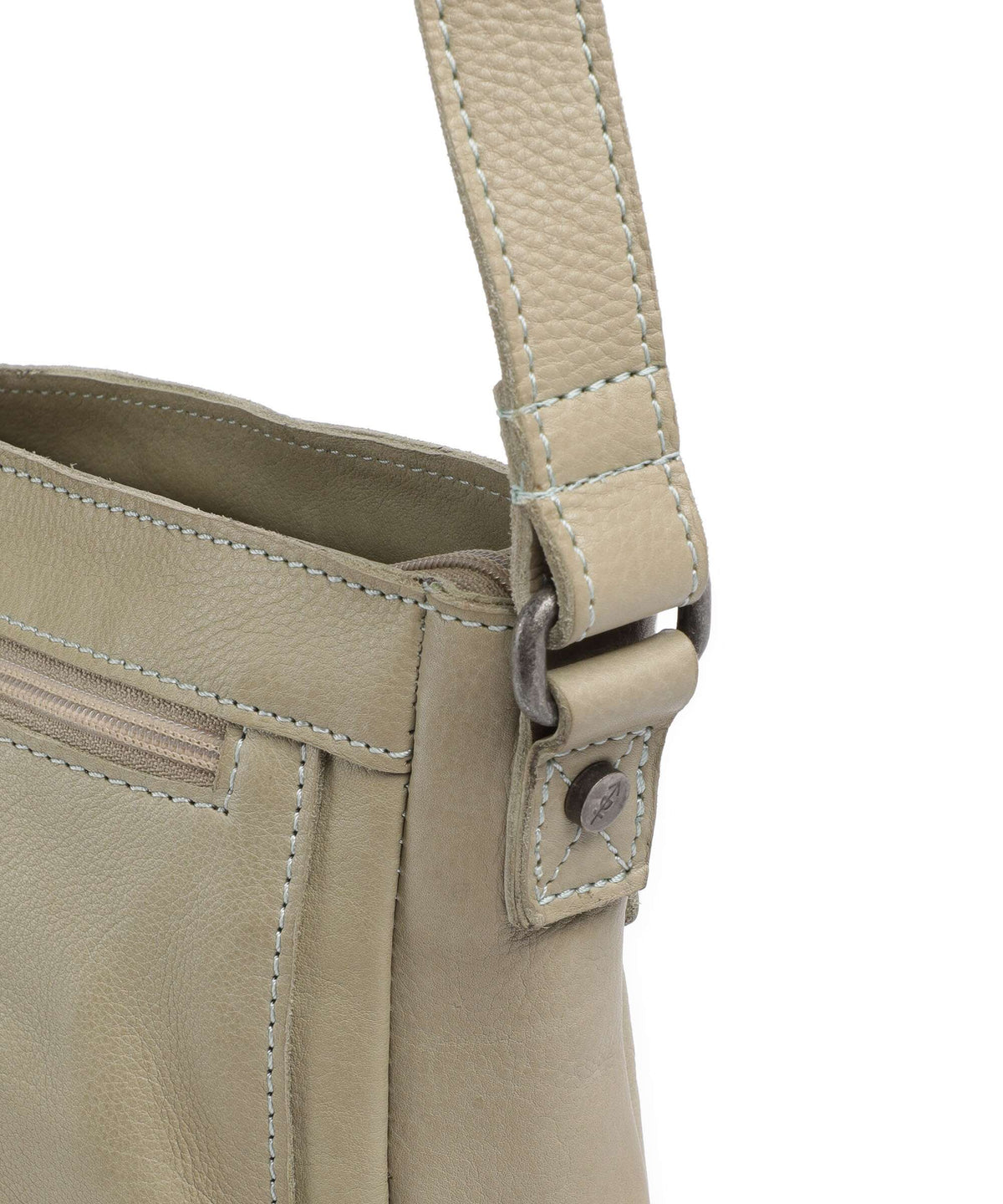 The Chesterfield Brand Washed Waxed Cow Aston Crossbody bag ocean blue
