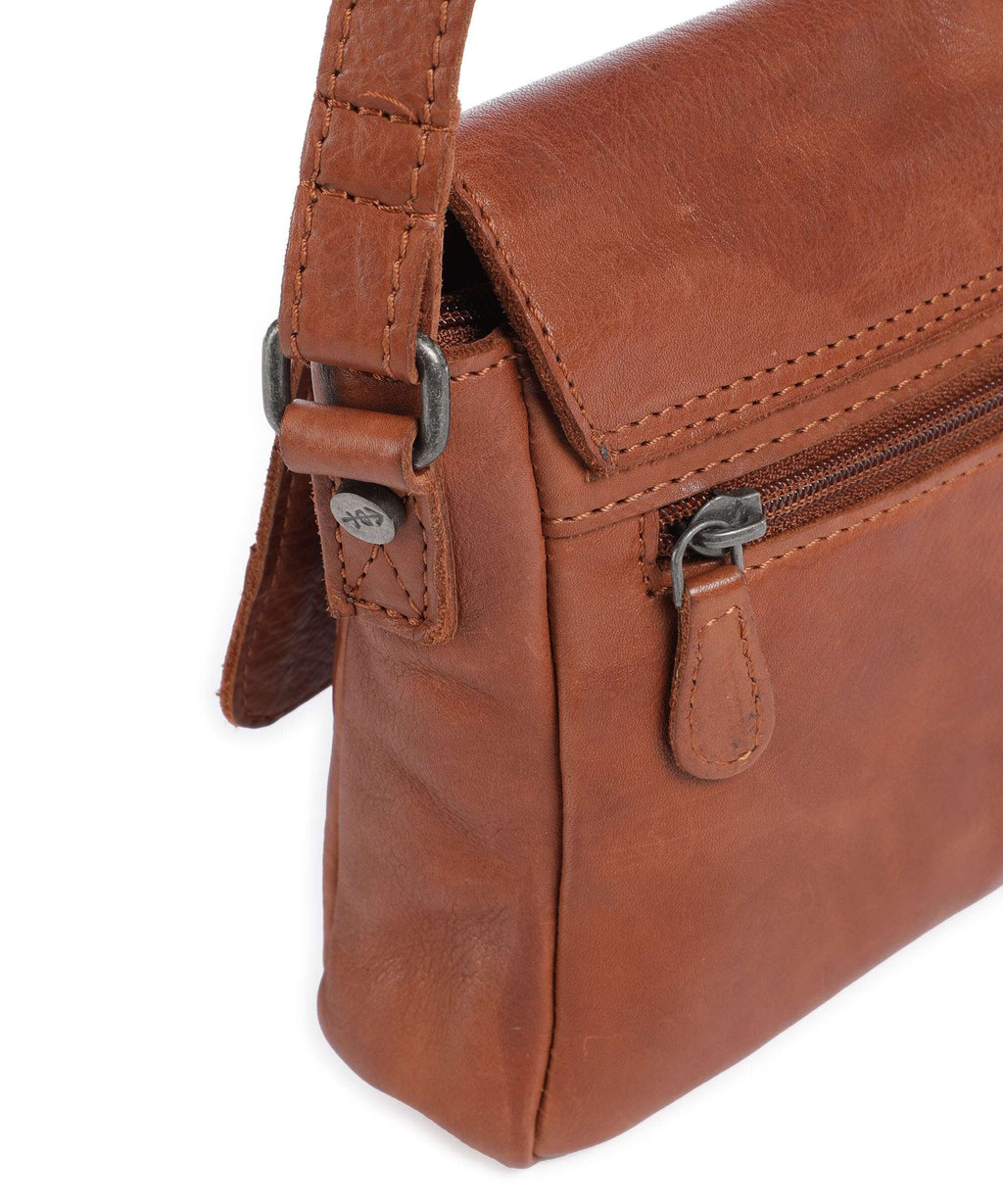 The Chesterfield Brand Washed Waxed Cow Ann Crossbody bag cognac