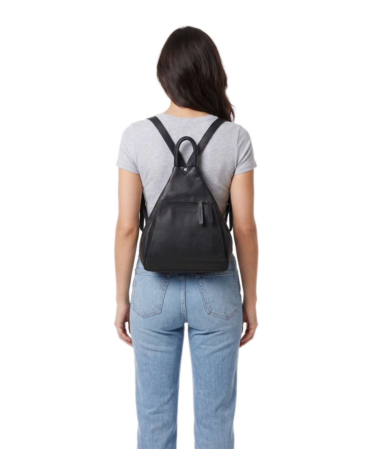 The Chesterfield Brand Wax Pull Up Cow Howard Backpack black