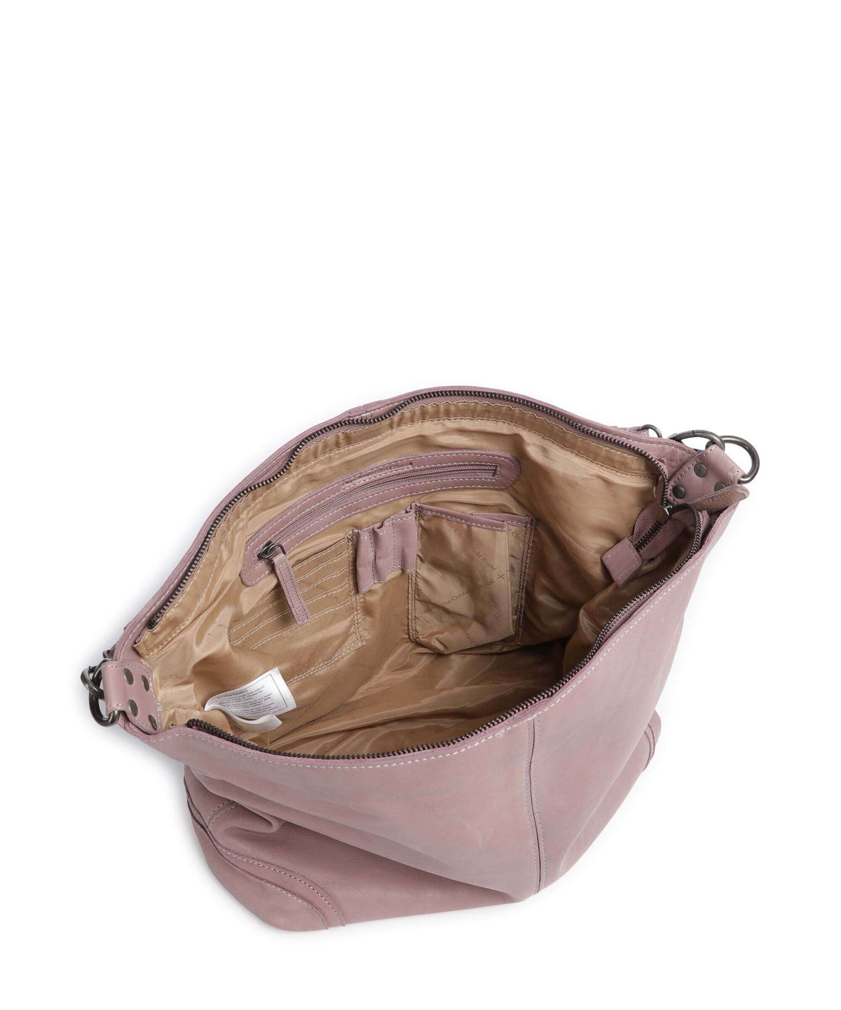 The Chesterfield Brand Washed Waxed Cow Bolivia Hobo bag lavender lila