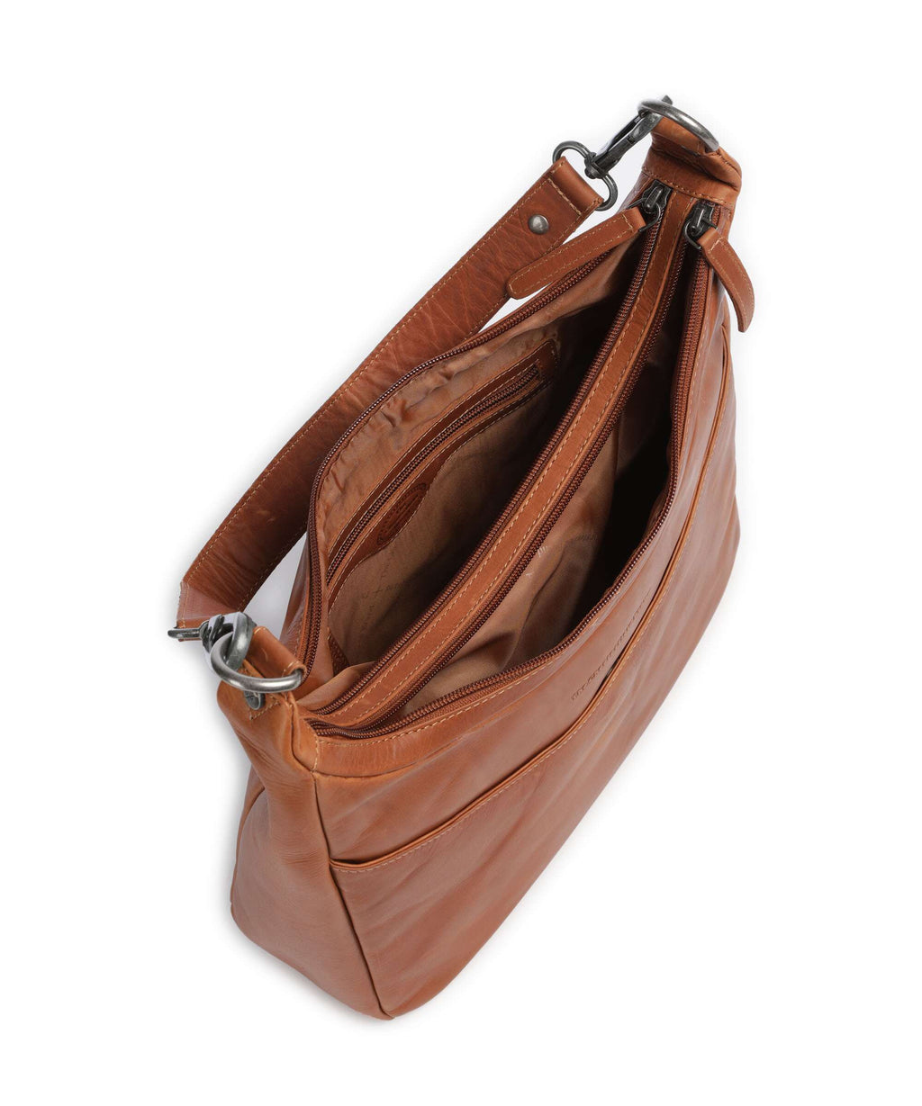 The Chesterfield Brand Wax Pull Up Cow Olvia Hobo bag cognac