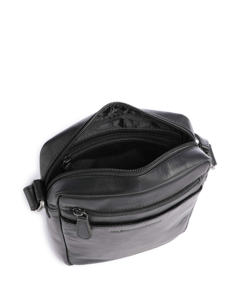 The Chesterfield Brand Wax Pull Up Cow Laveno Crossbody bag black