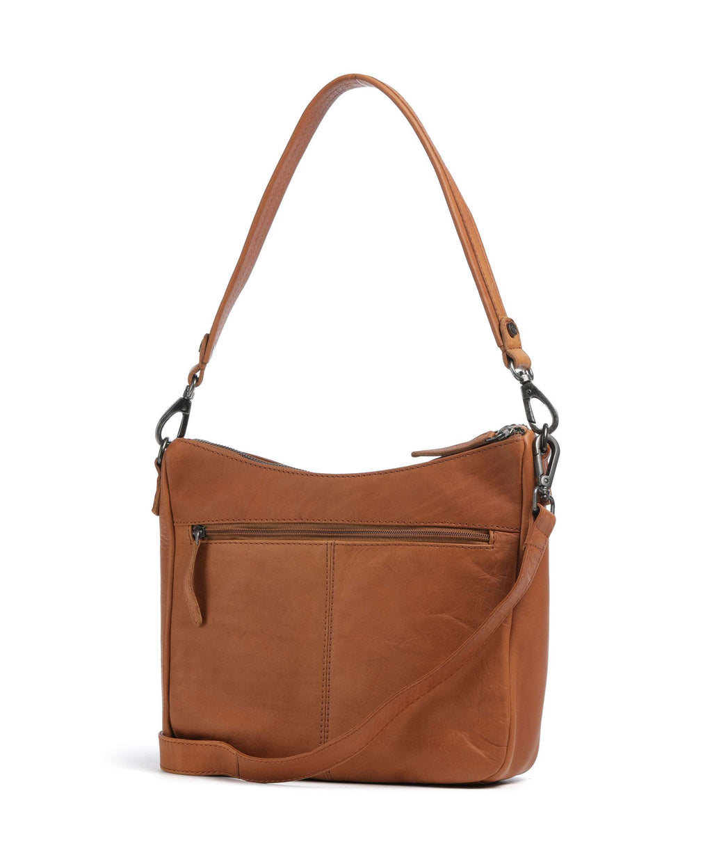The Chesterfield Brand Wax Pull Up Cow Tivra Shoulder bag cognac