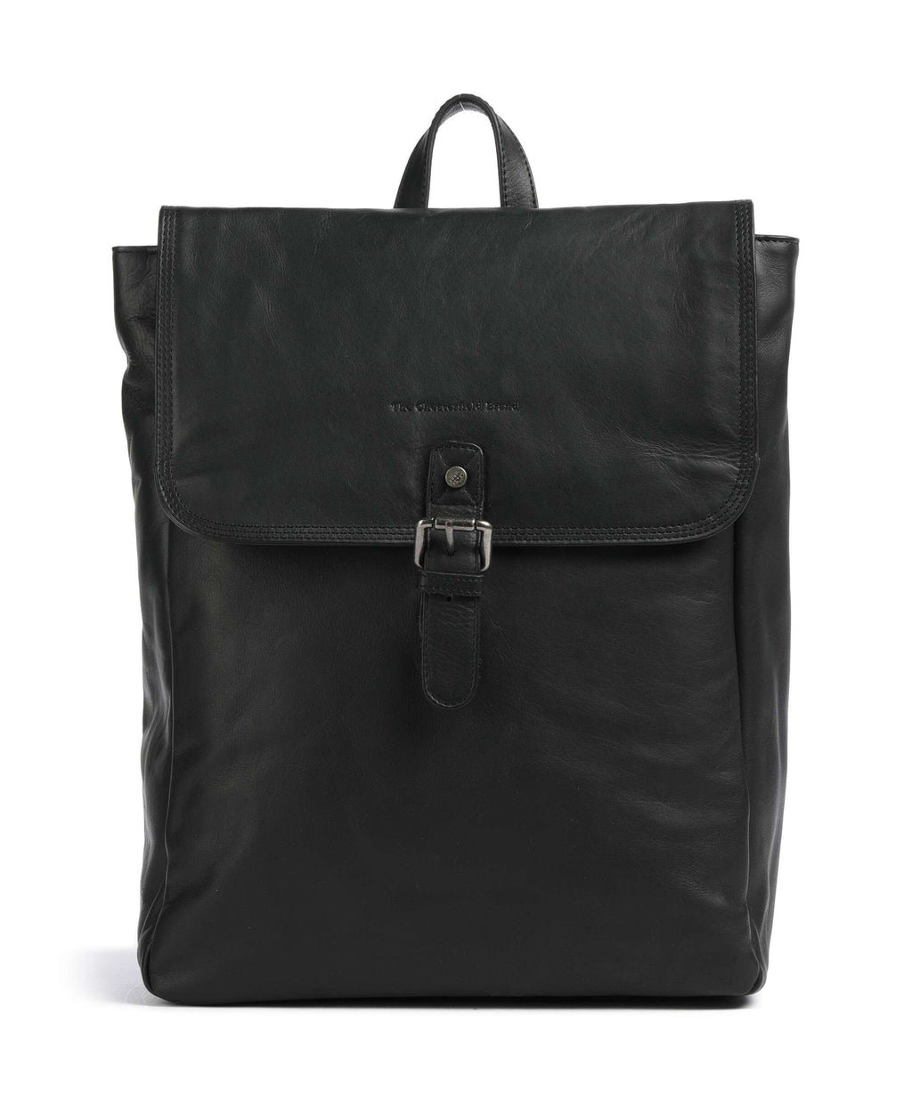 The Chesterfield Brand Wax Pull Up Cow Farrow Backpack black