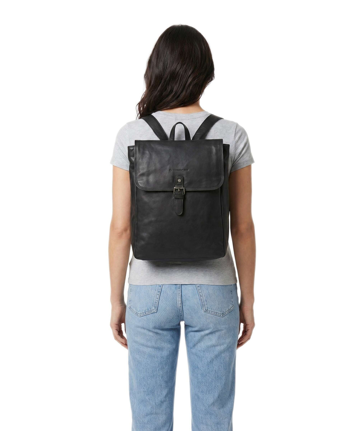 The Chesterfield Brand Wax Pull Up Cow Farrow Backpack black