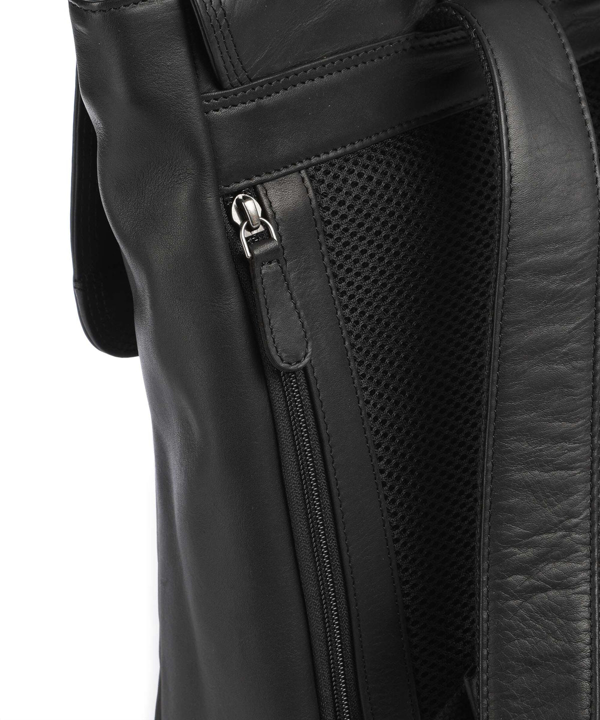 The Chesterfield Brand Wax Pull Up Cow Farrow Backpack black