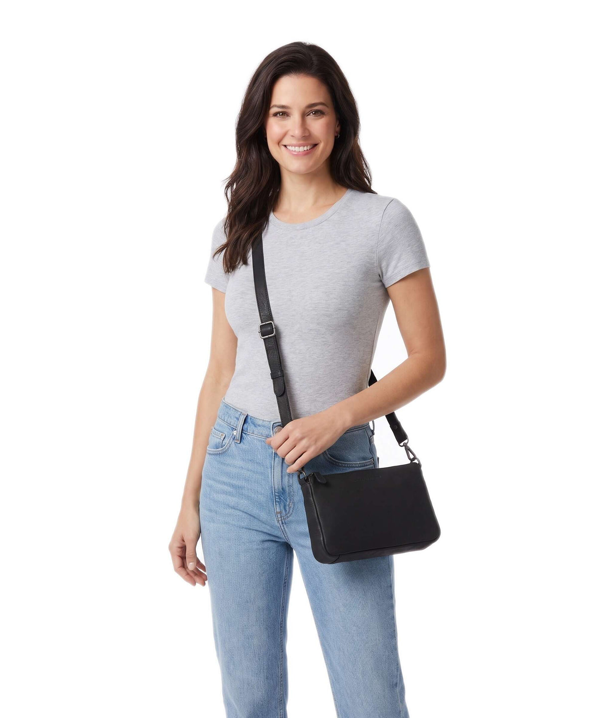 The Chesterfield Brand Wax Pull Up Cow Orinoco Shoulder bag black
