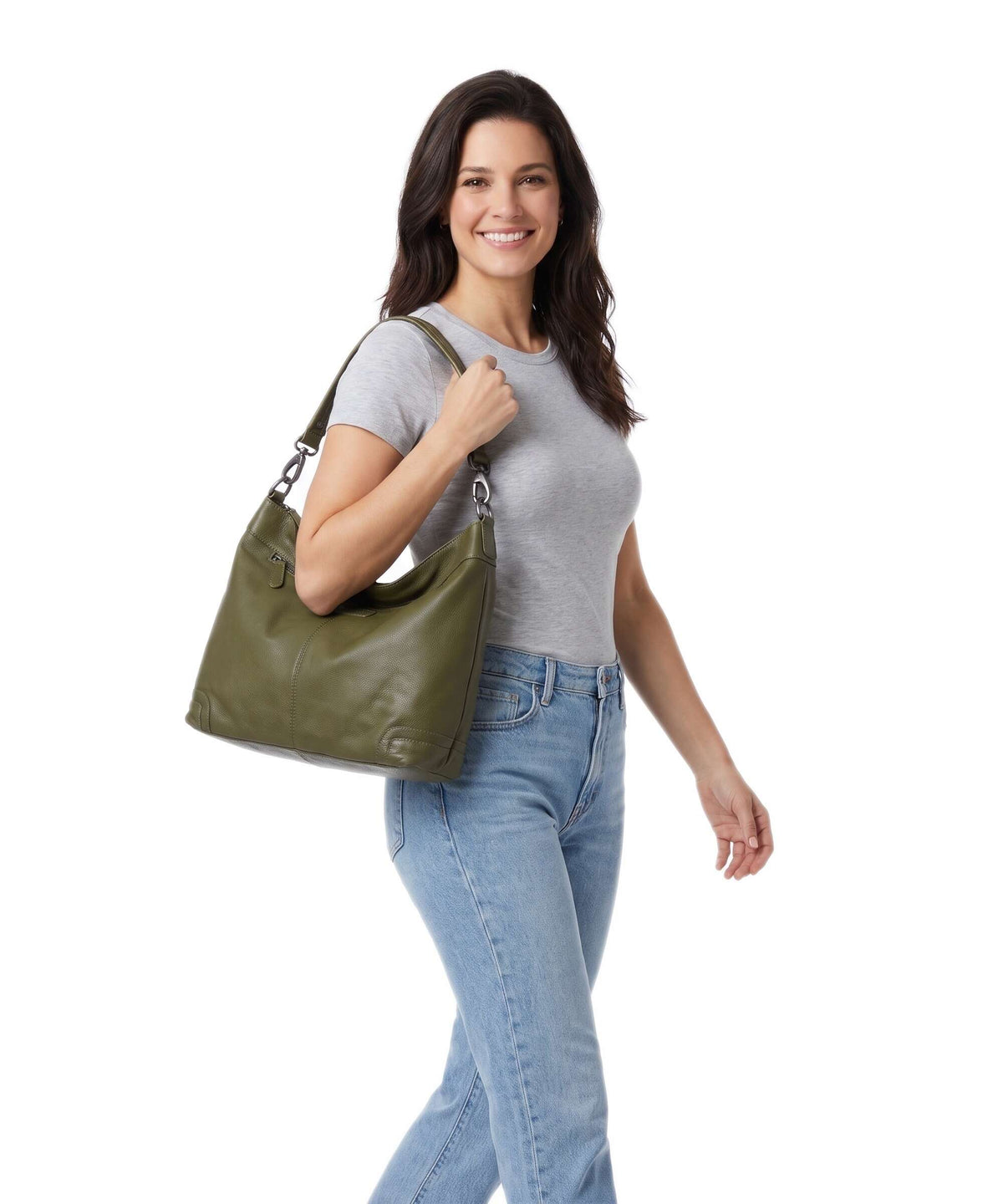 The Chesterfield Brand Serene Astero Hobo bag olive green