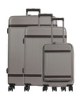 The Chesterfield Brand Zuna Suitcase set (4 wheels) stone taupe
