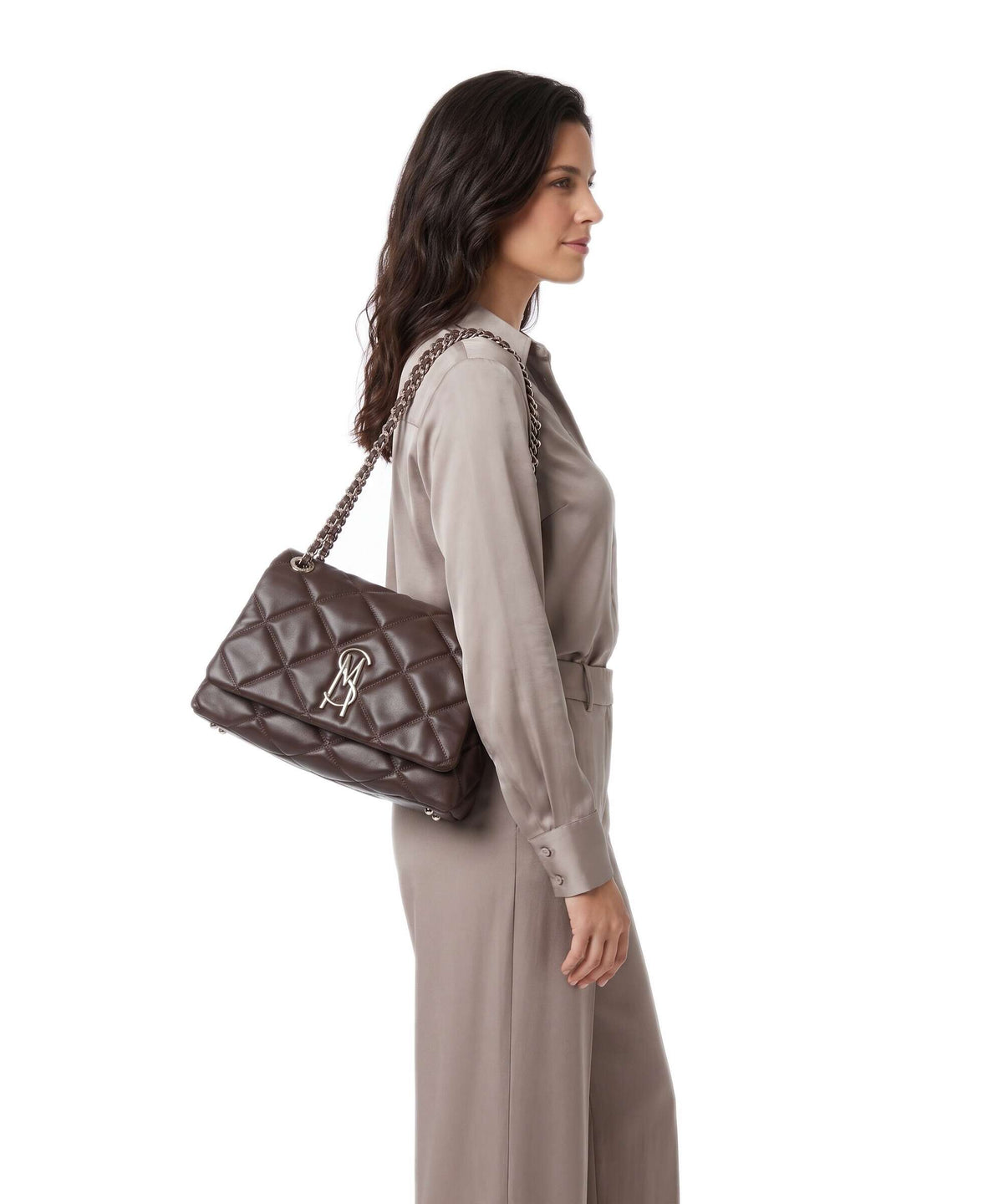 Steve Madden BJOLENE Shoulder bag chocolate/gold