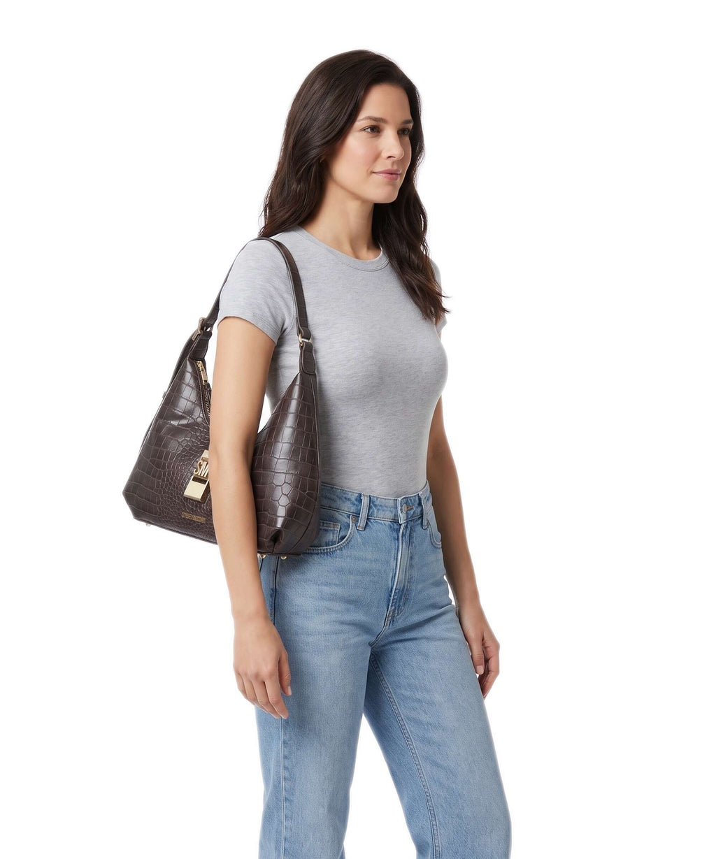 Steve Madden BOVIE-A Shoulder bag chocolate/gold