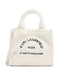 Karl Lagerfeld K/Rue St Guillaume Mini Crossbody bag off white