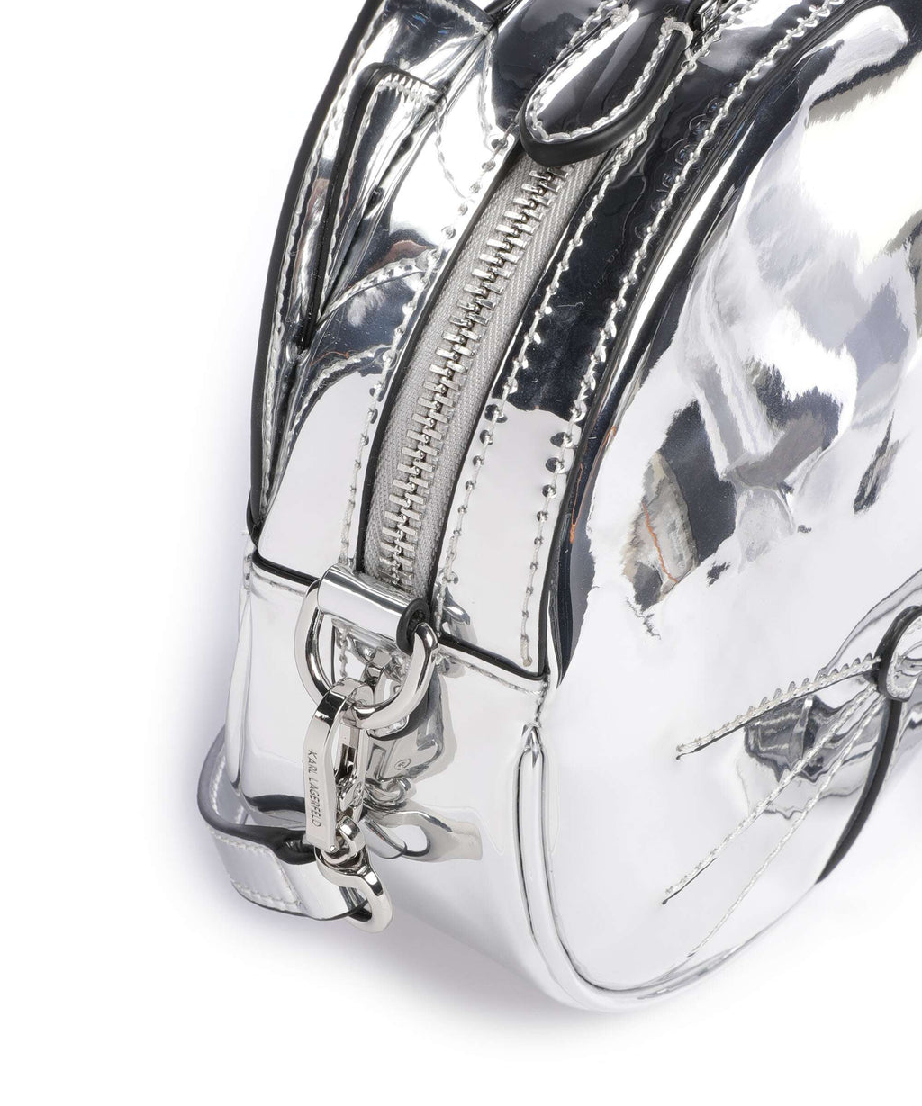 Karl Lagerfeld Ikon Chat Crossbody bag silver