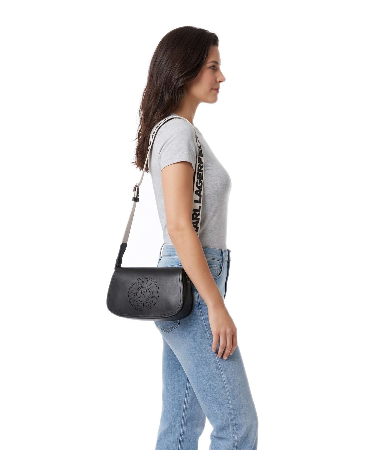Karl Lagerfeld K/Circle Crossbody bag black/nickel