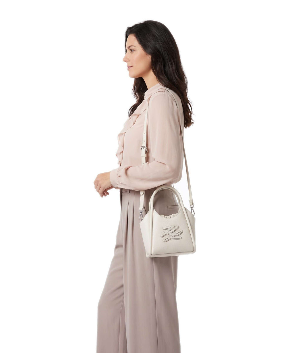 Karl Lagerfeld K/Autograph Mini Crossbody bag off white