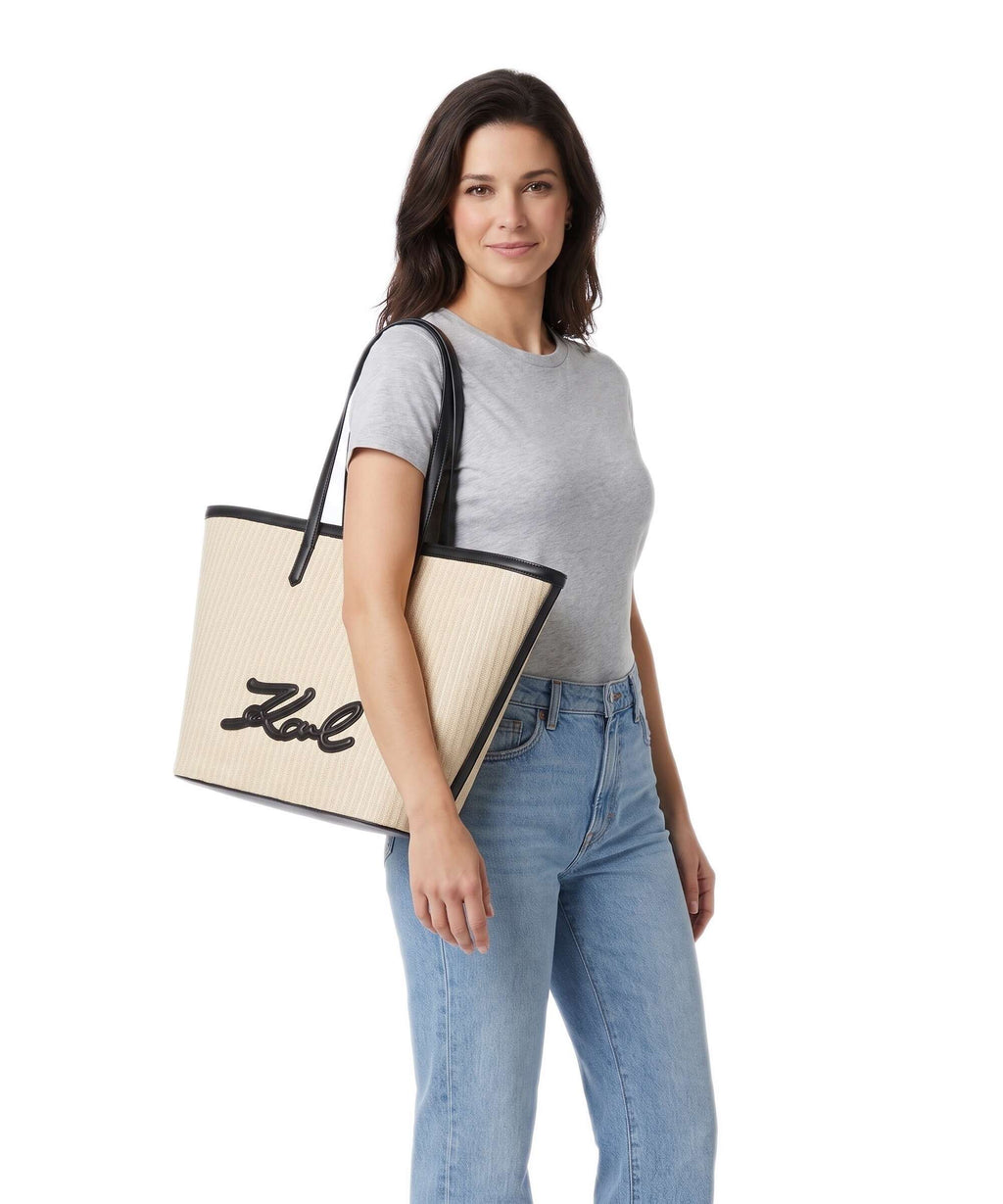 Karl Lagerfeld K/Signature Tote bag natural/black