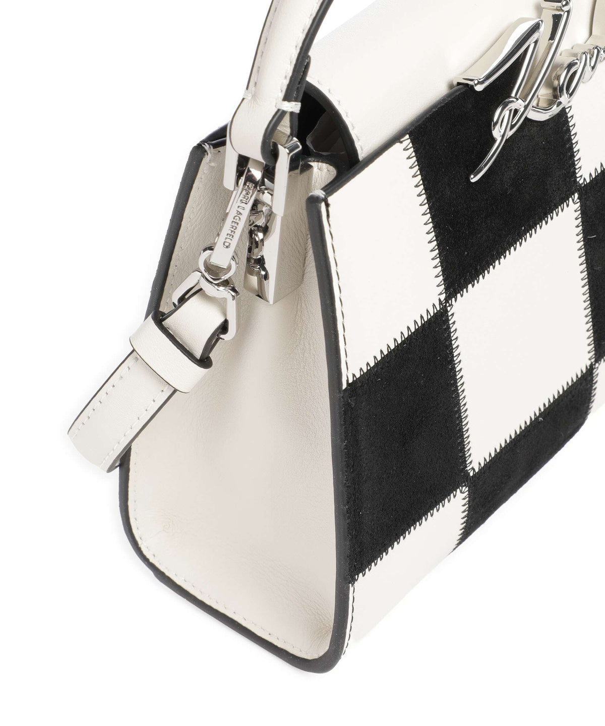 Karl Lagerfeld K/Signature Mini Handbag black/white check