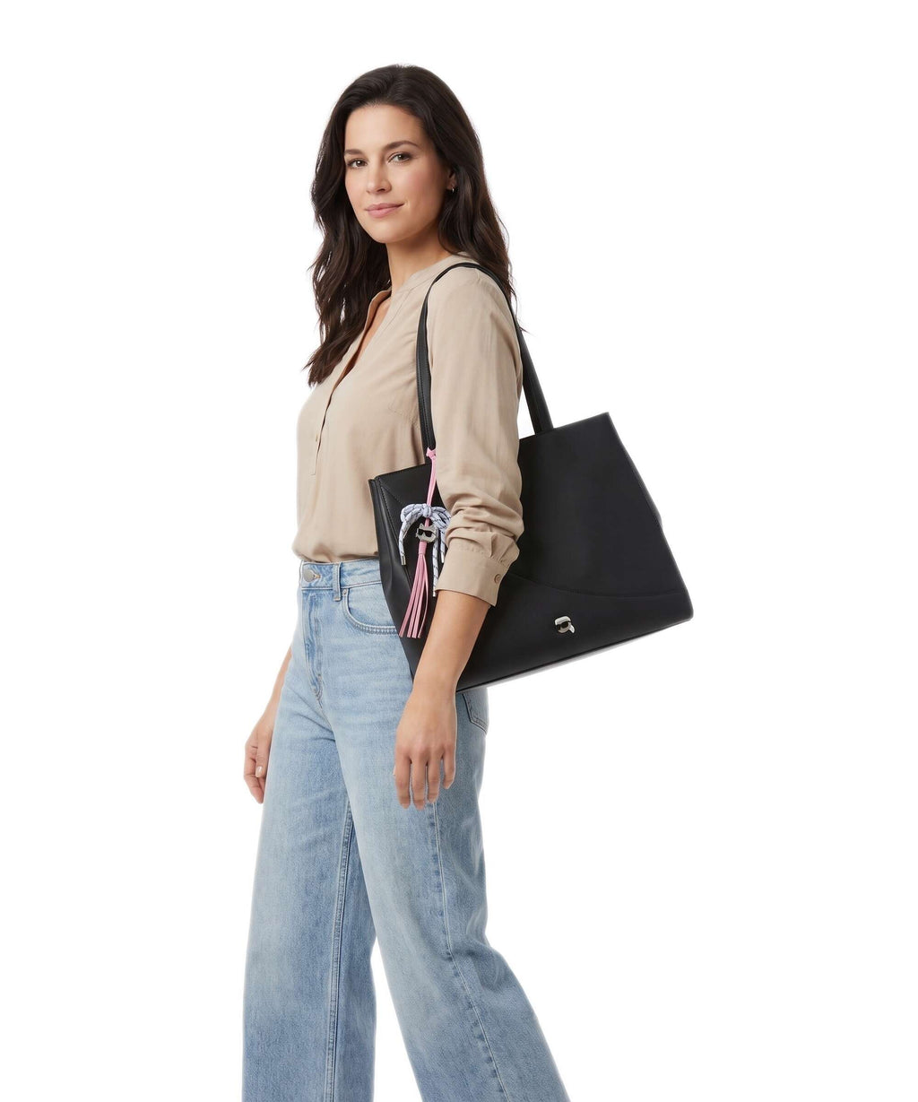 Karl Lagerfeld Ikon Smooth Large Tote bag black