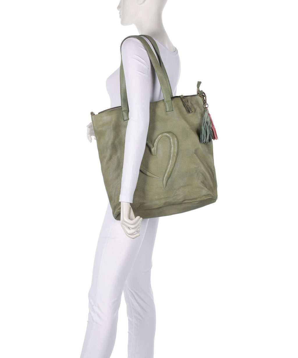 Taschendieb Wien Herzweg 1 Tote bag green leaf