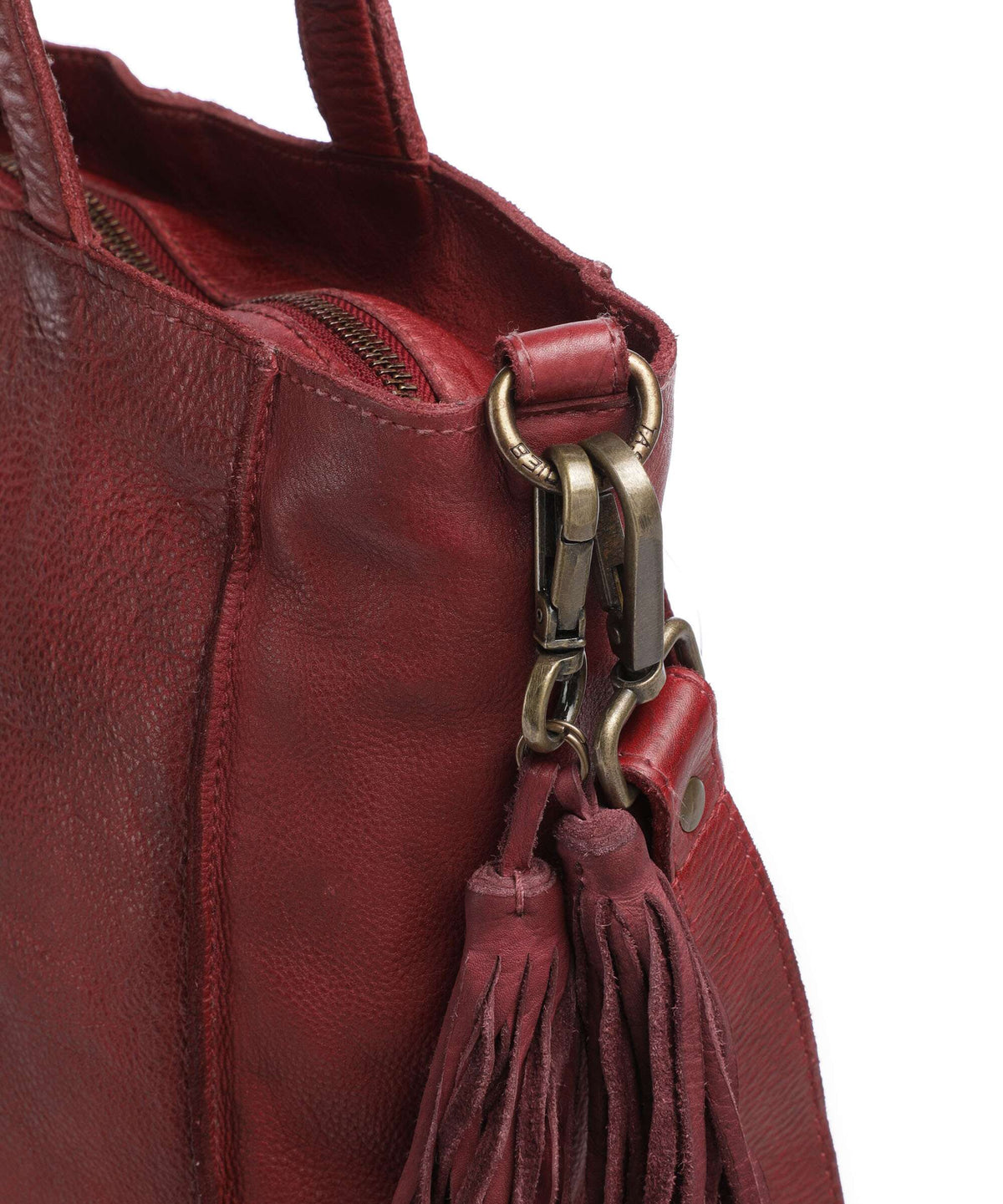 Taschendieb Wien Glücksbrücke 2 Tote bag red burgundy