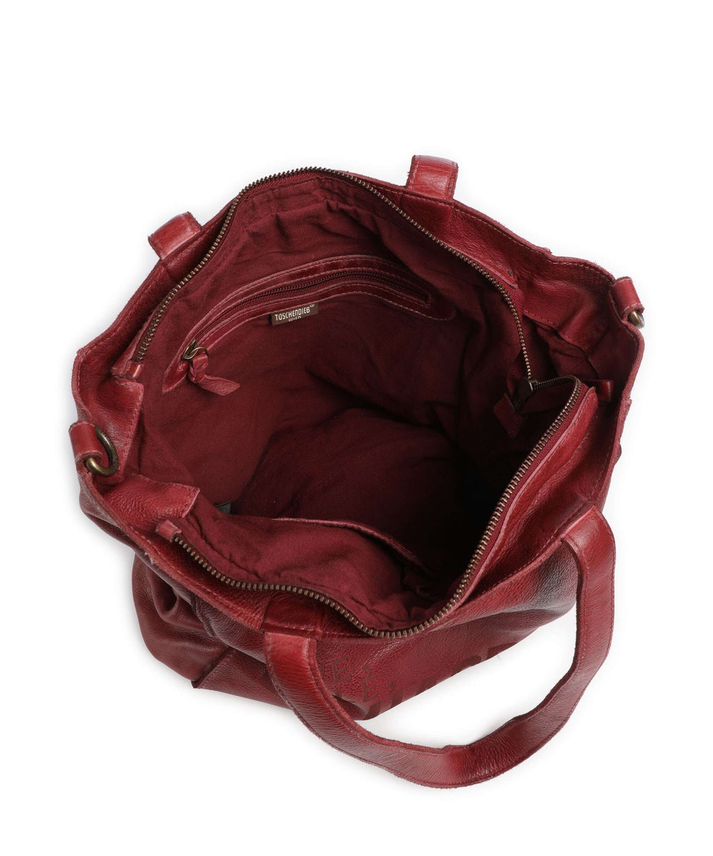 Taschendieb Wien Glücksbrücke 2 Tote bag red burgundy