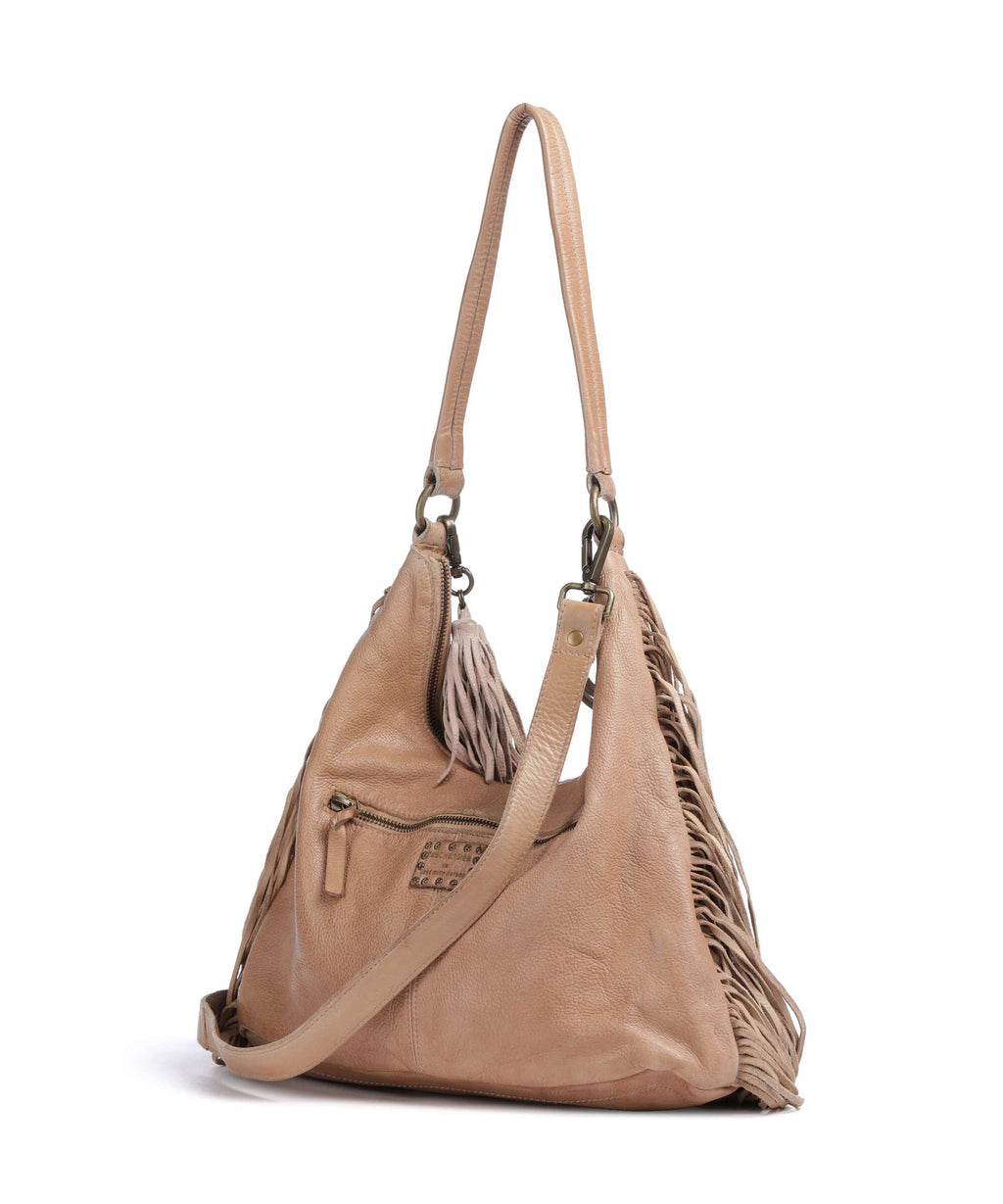 Taschendieb Wien Löwengasse 5x Hobo bag wuestensand