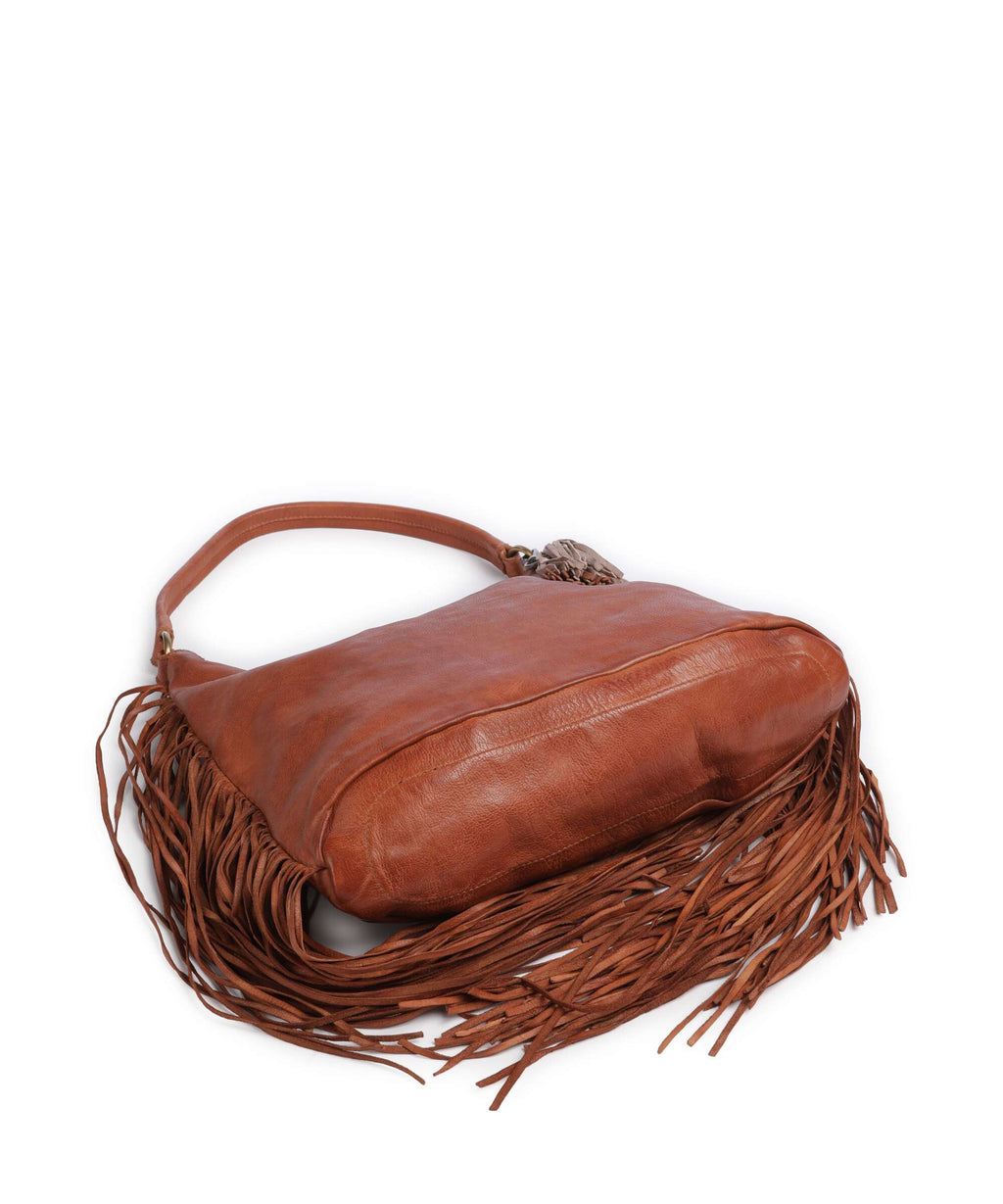 Taschendieb Wien Löwengasse 5x Hobo bag cognac