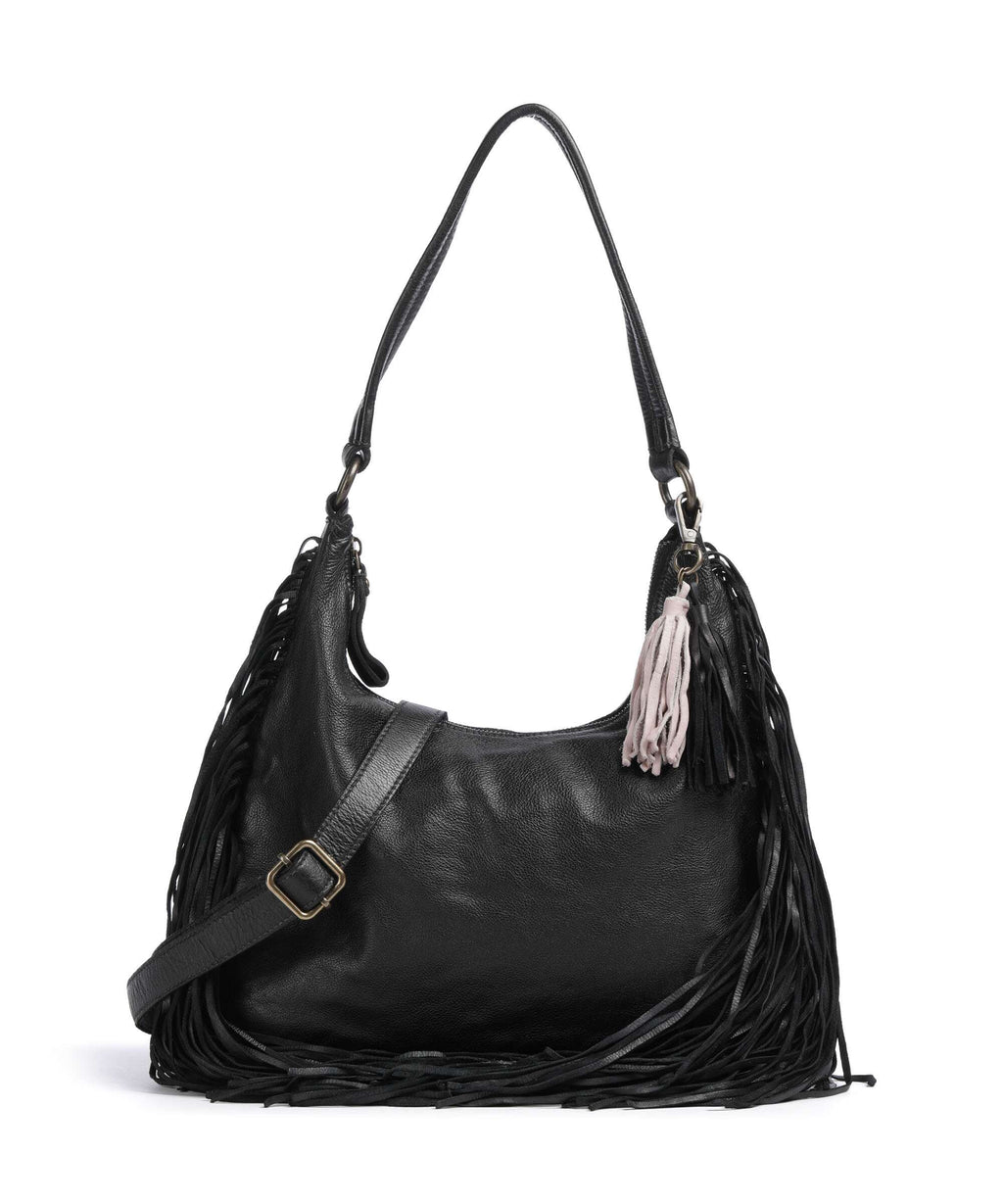 Taschendieb Wien Löwengasse 5x Hobo bag black bean