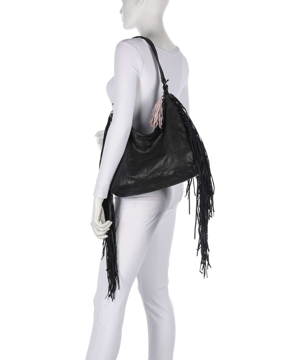 Taschendieb Wien Löwengasse 5x Hobo bag black bean